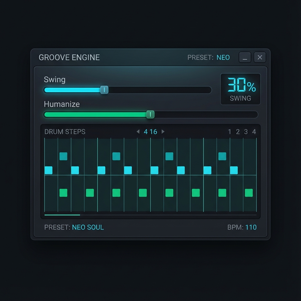 Euclidean rhythm generator for evenly spaced pulse patterns